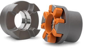 Flexible jaw coupling with replaceable spider element