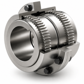 TTFG gear coupling with crowned teeth