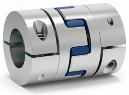 Servo jaw coupling with low-inertia spider